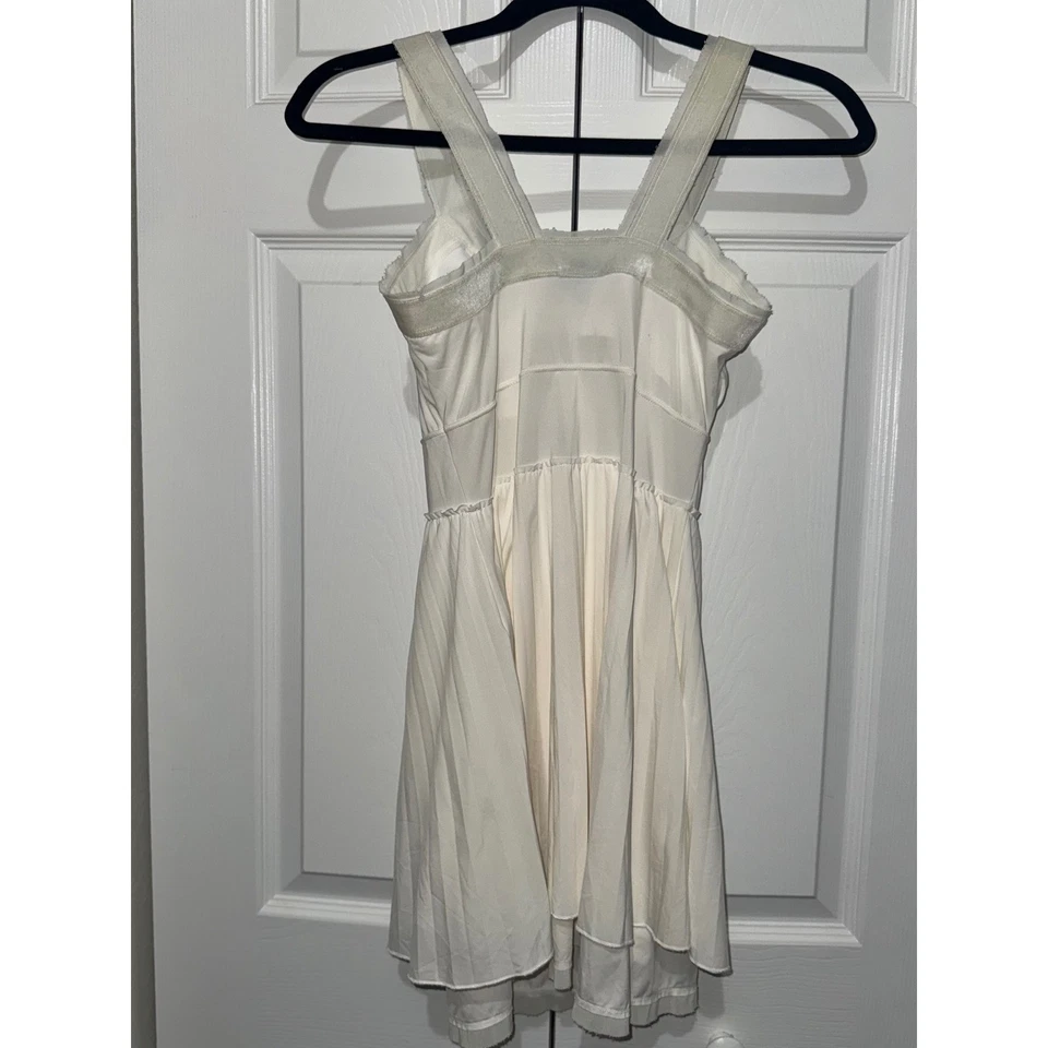 Vestido tenis para mujer Nike Maria Sharapova 2008 US Open XS plisado terciopelo blanco Foto 3 de 4