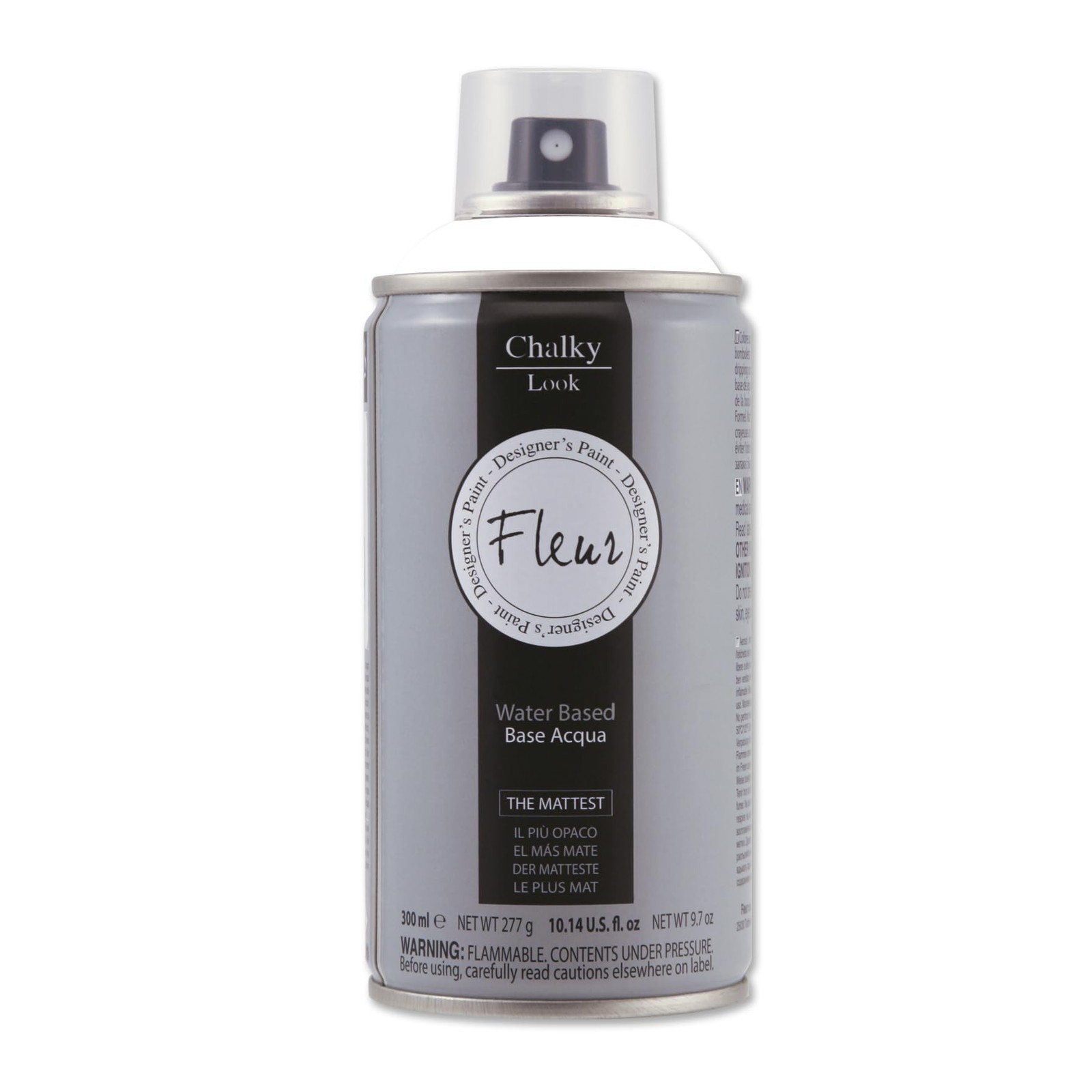 FLEUR Spray Vernice Chalk Paint, Extra Opaco, all' Acqua senza Odore, Multi SvMK
