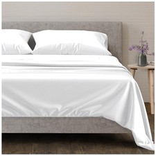 Elegant Egyptian Cotton King Sheets Set - 4 PC, Sateen Weave, 16" Deep Pocket