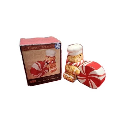 Gingerbread Man Salt &Pepper Ginger Mint Sweet Collection Cracker Barrel New