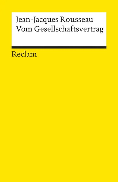 Vom Gesellschaftsvertrag | Jean-Jacques Rousseau | Taschenbuch | 223 S. | 2001-image