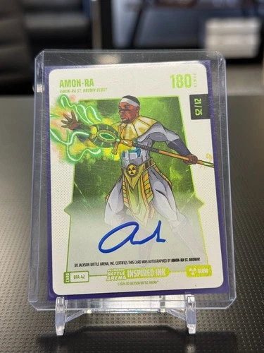Bo Jackson Battle Arena Amon-Ra St Brown Auto Inspired Ink /25 Glow BFA-42