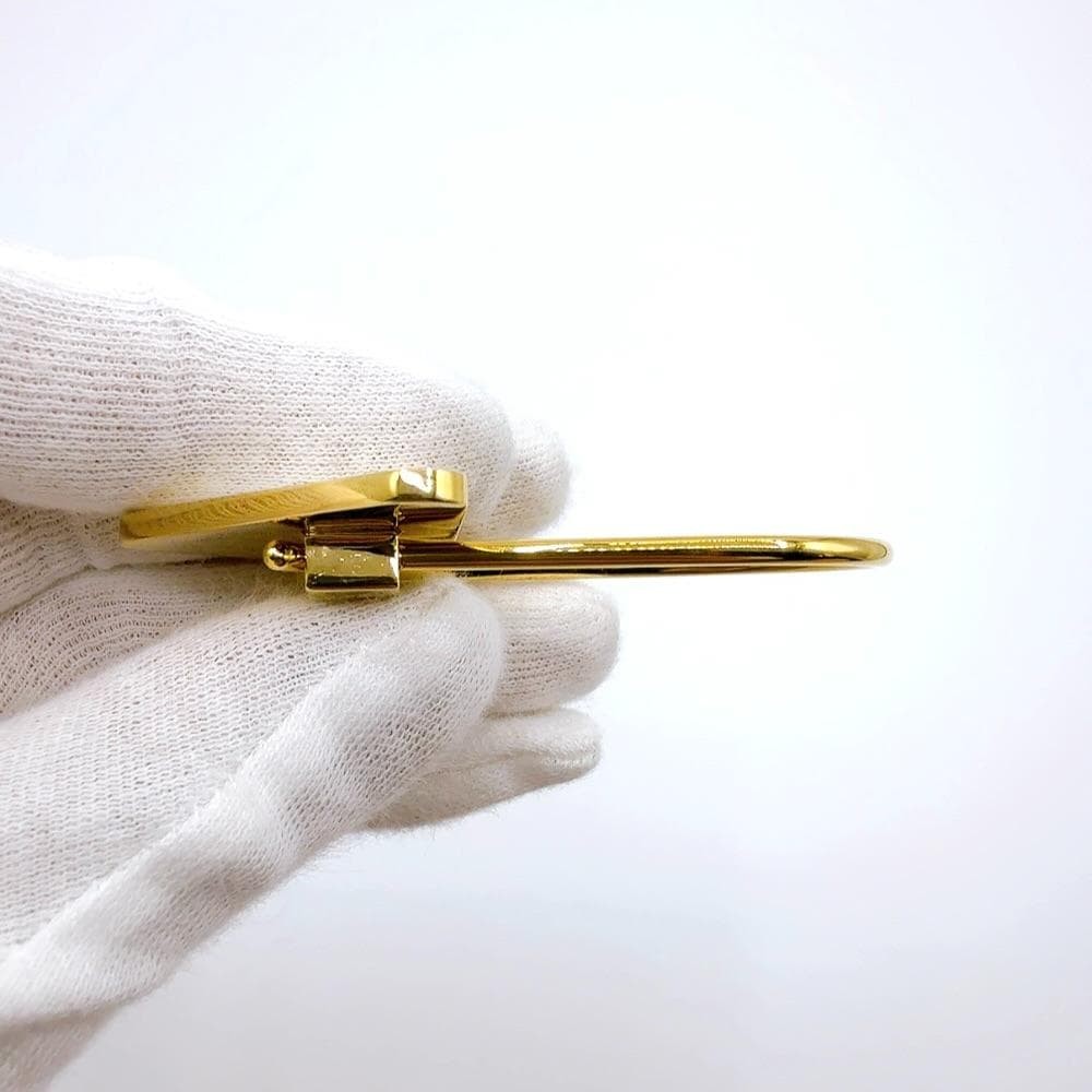 Prada Triangle Plate Keychain Key Ring 1PS063 GP … - image 8