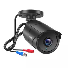 1080P Full HD TVI Hardwired Home Security Camera with Audio Recording 120 Ft. Ni