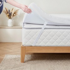 3 Inch Gel Memory Foam Mattress Topper,Cooling Bed Topper with Removable Cover
