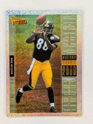 2000 Upper Deck Ultimate Victory Plaxico Burress Rookie Card #132 Steelers RC
