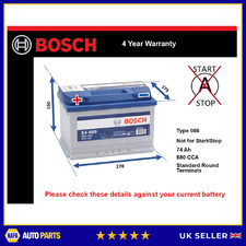 Battery fits DODGE RAM GRAND CARAVAN JOURNEY DURANGO Bosch 096R 680A New