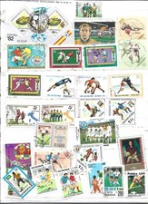 timbres obliteres   SUR LE FOOT BALL