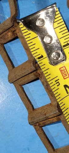 Vtg Rusty Chain Square Link 10 Ft Long Farm Machinery Industrial Steampunk - Picture 19 of 20