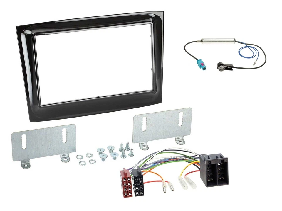 JVC MP3 USB 2DIN DAB Bluetooth CD Autoradio für Fiat Doblo ab 15 piano schwarz - Bild 3 von 4