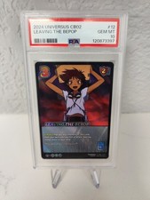 Cowboy bebop Trading Card Leaving the Bebop Holo Foil Ed PSA 10