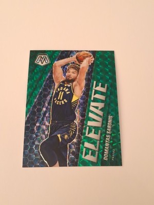 2020-21 Panini Mosaic #6 Domantas Sabonis Elevate Green Mosaic