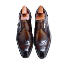 Classic Oxford Men's Formal Genuine Leather Shoes Pointed Toe Slip-On Dress Shoe