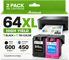 64 XL Ink Cartridge for HP 64XL ENVY 5542 6255 6258 7130 7132 7164 7855 7858