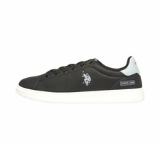 U.S. Polo Assn. Herren Sneaker Sportschuh Low Top Schnürung Schwarz/Weiß EU 40