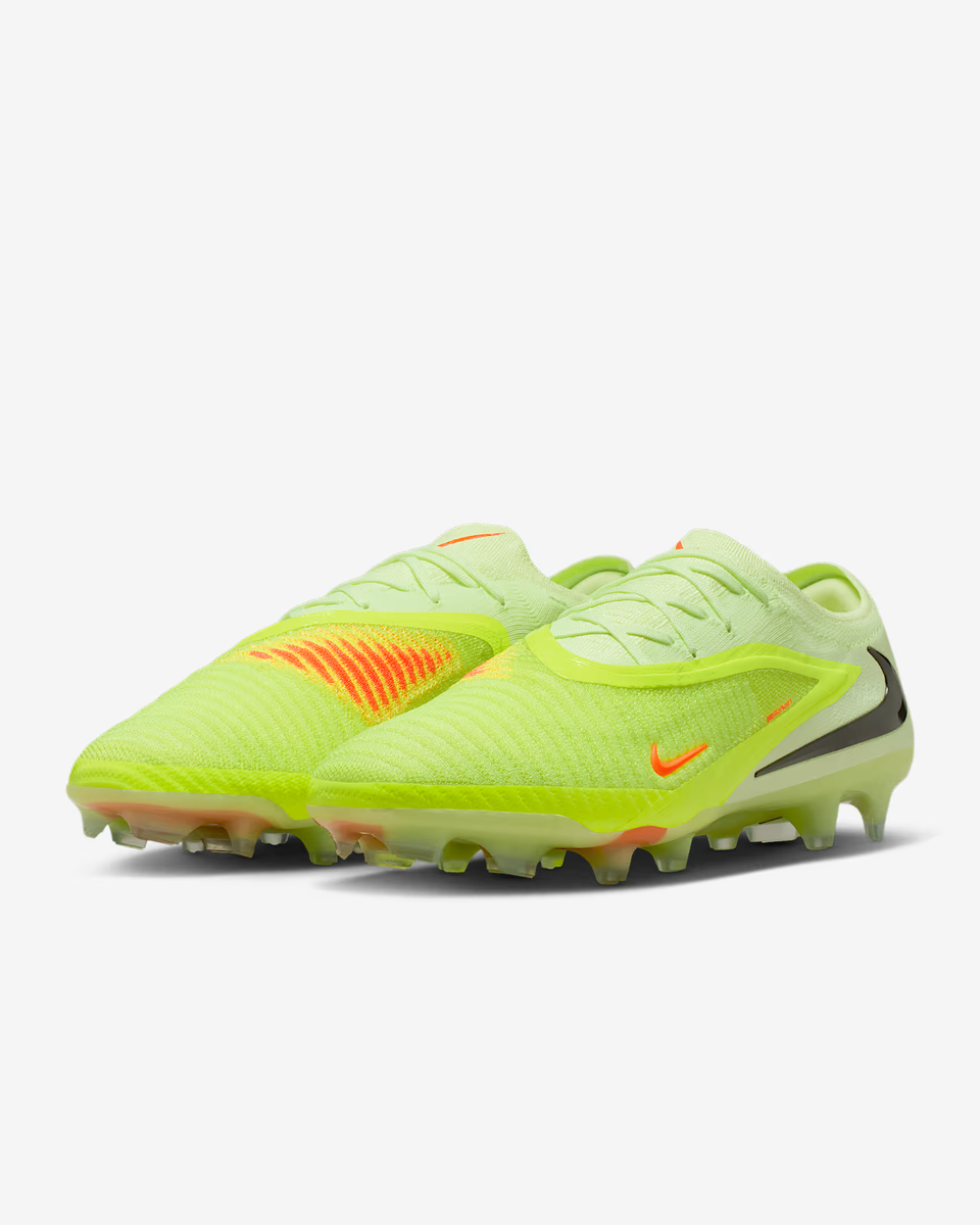 SIZE 11 - NEW Nike Phantom 6 Low Elite FG \'Hyper Crimson Limelight\' HJ2146-801 Nike Phantom 6 Low Elite Firm Ground Soccer Cleats (Hyper  main image 3
