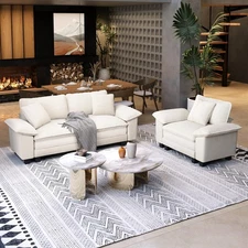 Modular Sectional Sofa Chenille&Corduroy Cloud Couch w/Chaise and Cushion 3-Seat