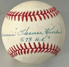 Harmon Killebrew Autographed American League Baseball W/ Hammerin & 573 HR's BAS