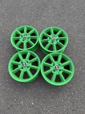 Rare Panasport F1 15 Inch 4 Holes Pcd100 5J Offset 45 Used Aluminum Wheels Set O