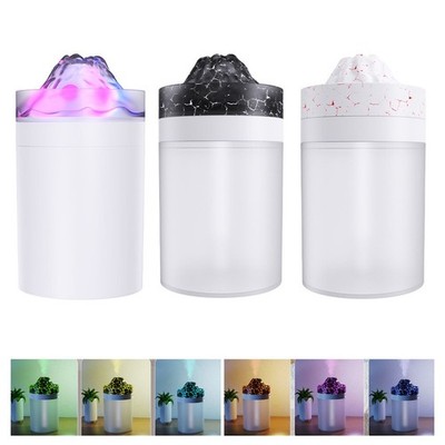 200ML USB Luftbefeuchter Diffusor mit leisem Betrieb und Vulkanwirkung