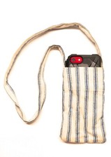 Handmade cell phone storage wearable pouch classic style