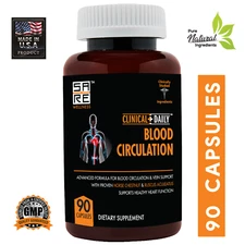 CLINICAL DAILY Blood Circulation Supplement. Herbal Varicose Vein Supplement