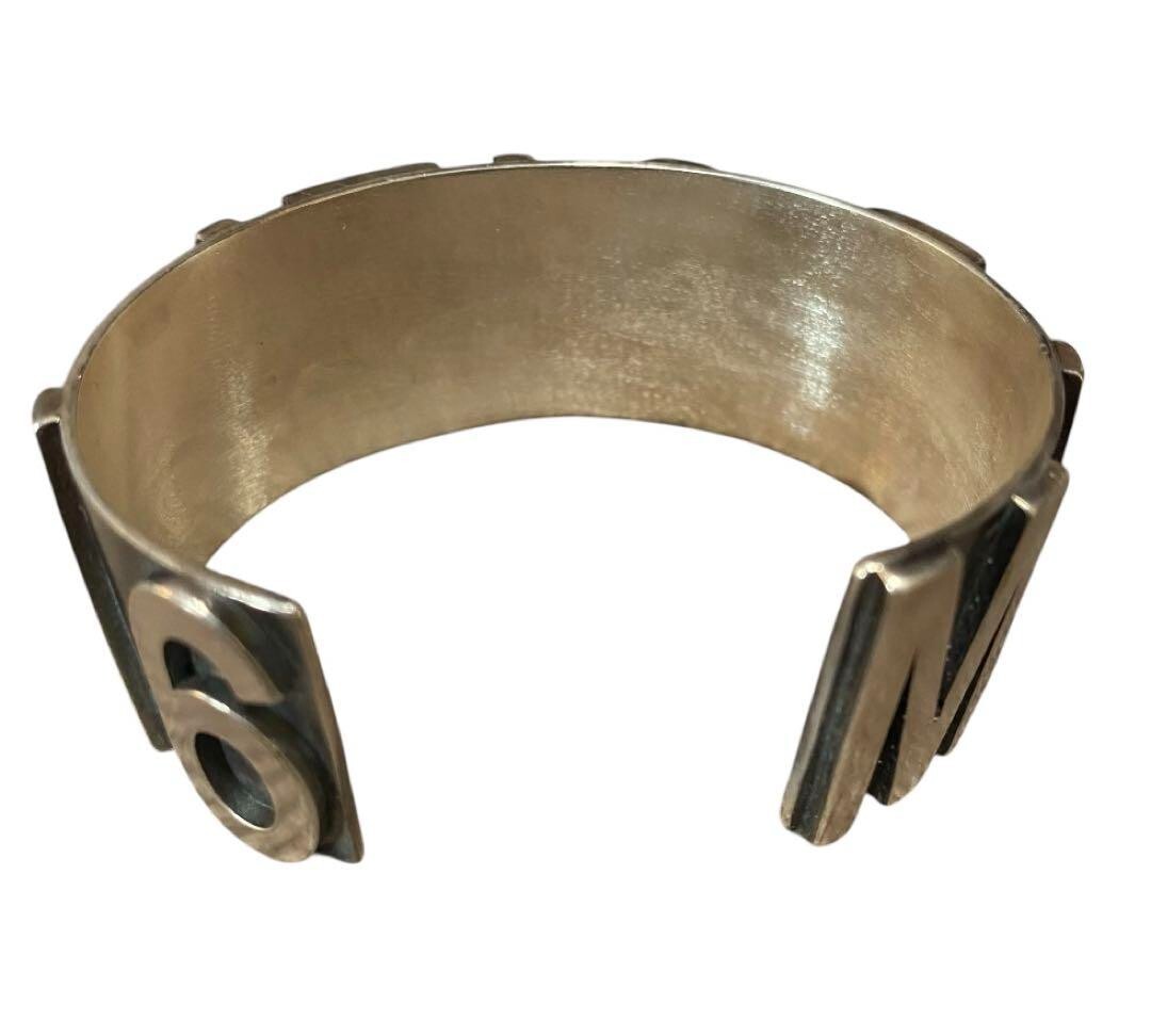 MM6 Maison Margiela Bangle SM6UY0054 Brass Logo 2.36 Inches