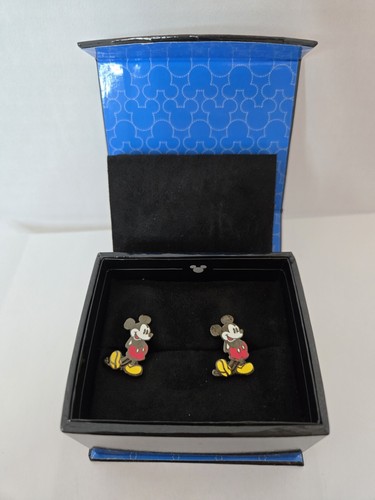 Disney Cufflinks Inc. Classic Mickey Mouse Metal Enamel Cufflinks New in box - Picture 3 of 8