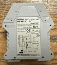 OMRON G9SB-3012-C SAFETY RELAY UNIT 24VAC/DC ***USED - GUARANTEED***