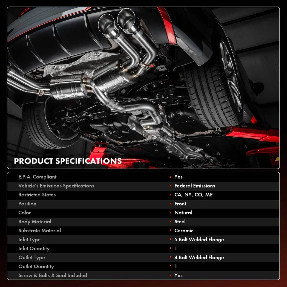 Front Catalytic Converter for Nissan Frontier 2005-2019 Suzuki Equator 2009-2012 - Image 3 of 4