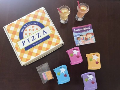 american girl doll pizza party set