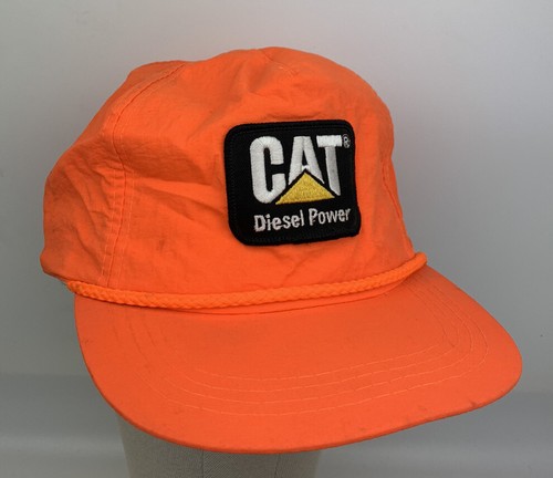 Vintage CAT Diesel Power Neon Orange 