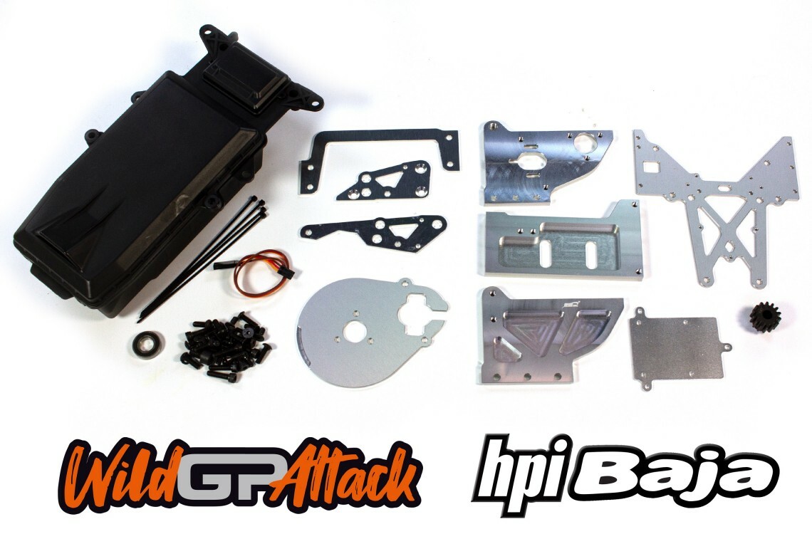 Kit Conversion électrique Métal Pour HPI Baja 5B SS 1/5 – Sans Moteur Ni Batterie – Neuf !