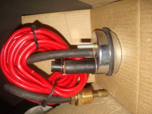 GBI Mechanical Water Temperature Gauge Chrome Bezel 100-300° F In Box - Picture 3 of 3