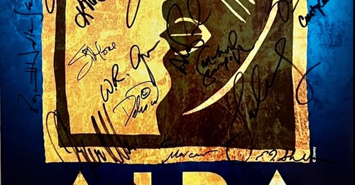 Adam Pascal, Simone ++ Signed AIDA Broadway Poster Windowcard - Picture 3 of 3