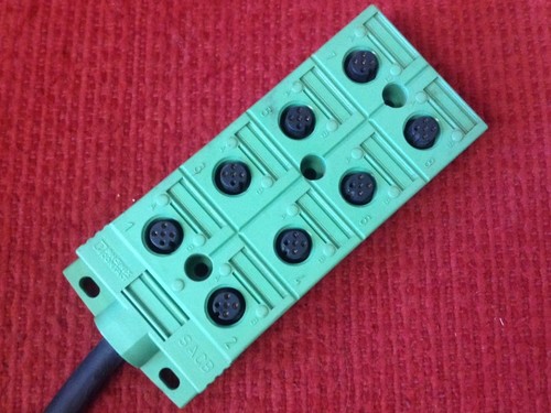 Phoenix Contact - P/N: SACB-8/8 - 5,0PUR - 8 Position Sensor Collection Unit - Picture 2 of 3