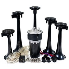 HornBlasters 'La Cucaracha' Musical Air Horn - 12V Festive Electric Air Horn Kit