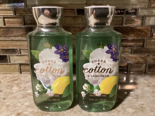 BATH & BODY WORKS Sheer Cotton & Lemonade Shower Gel X2 & Body Lotion Full Size! - Picture 2 of 5