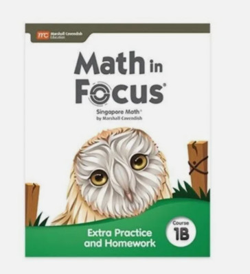 6th Grade 6 Math In Focus Extra Practice and Homework Course 1 Volume B 1B