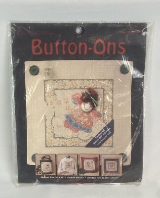 True Colors Craft Button-Ons Item #SRK70081 ''Star Dust'' Cross Stitch Kit New