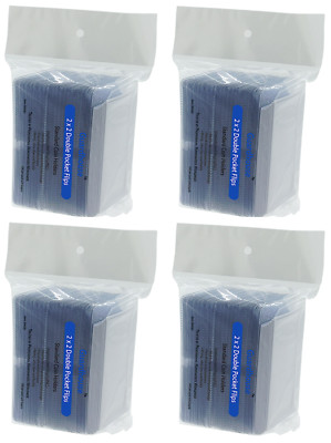 Guardhouse 2 x 2 Double-Pocket Unplasticized Coin Flips 4 Packs of 100 W/Inserts