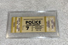 Boleto sin usar The Police Slow Motion 1979 Sting Stewart Copeland Andy Summers