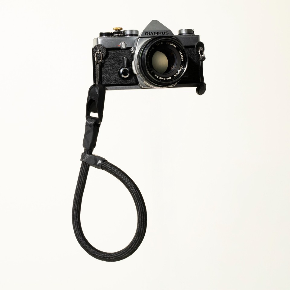 Black Adjustable Rope Camera Wrist Strap – w/ Peak Design Anchor ...