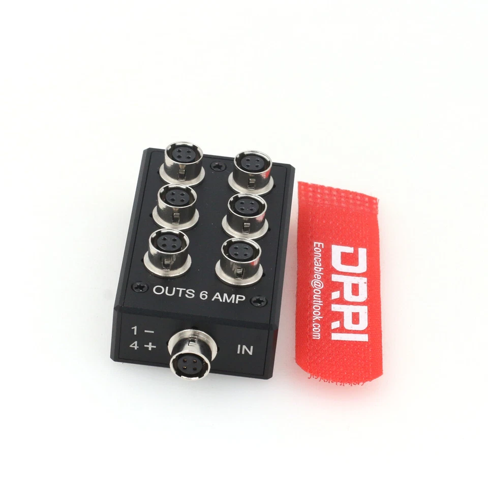 Sound Devices 633 688 Zoom F8/F4 Hirose 4 pin power outs 6 AMP Distributor Box - Image 2 of 4