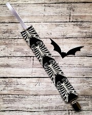 Gothic Ribcage Bones Pacifier Clip Little Goth Horror Baby Boy Girl