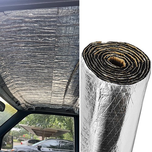 48"x39" UTV ATV Heat & Sound Deadener Insulation Thermal Noise Water Proof Mat E - Foto 2