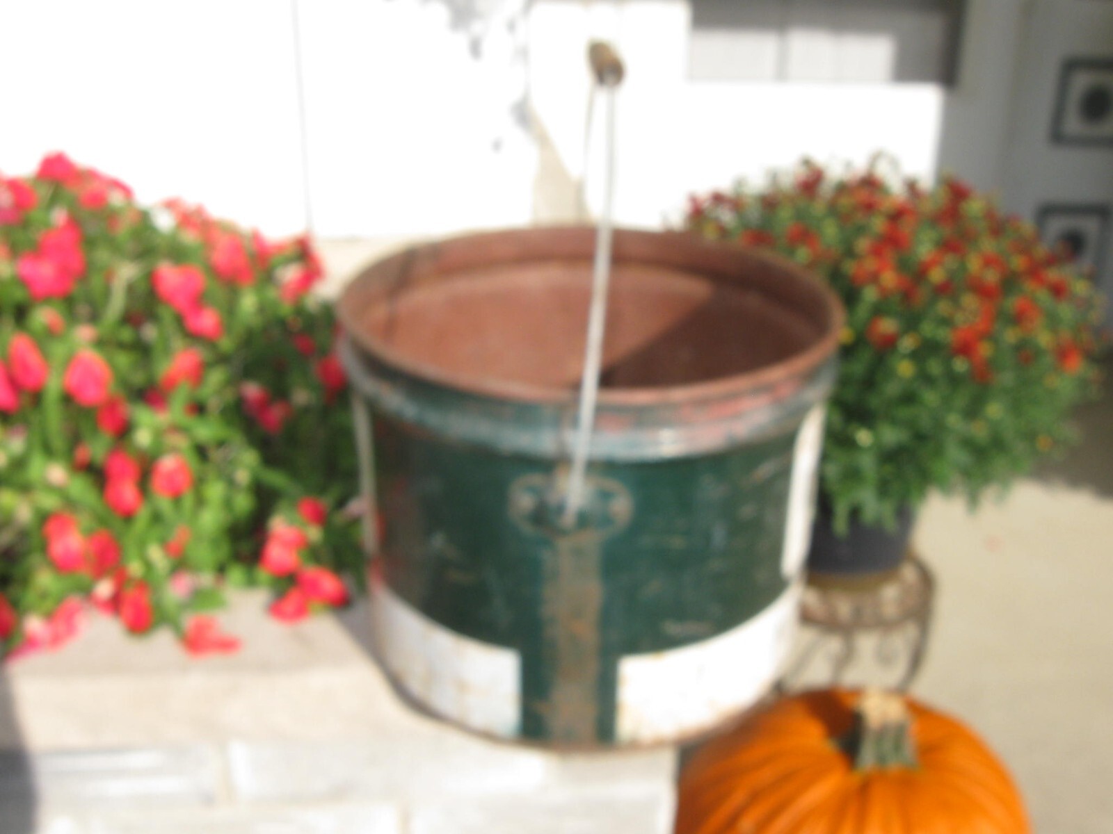 Vintage MIDLAND CO OP OIL CAN FARM MACHINERY grease HTF GREEN