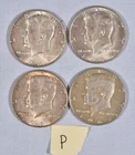 Lot of 4- 1965 Kennedy Half Dollar Silver 50 Cent Coin Circulated- Phili Mint-2