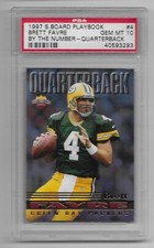 1997 Brett Favre PSA 10 Score Board, PLAYBOOK BY THE NUMBER, POP 2