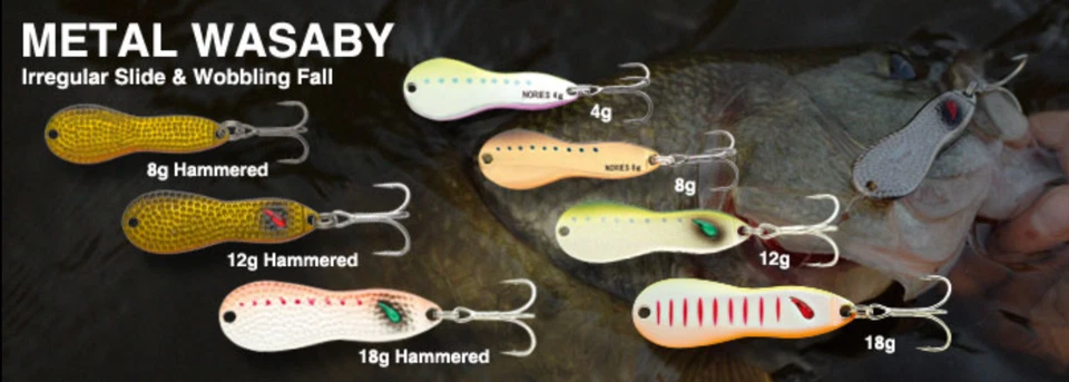 CUCHARAS JIGGING NORIES WASABY 8 gramos acabado martillado - color BR-15 Foto 2 de 2